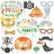 Big Dot of Happiness Safari Animals Photo Booth Props Kit, Jungle Birthday Party Decorations or Baby Shower Supplies - 20 Count Selfie Prop Sticks